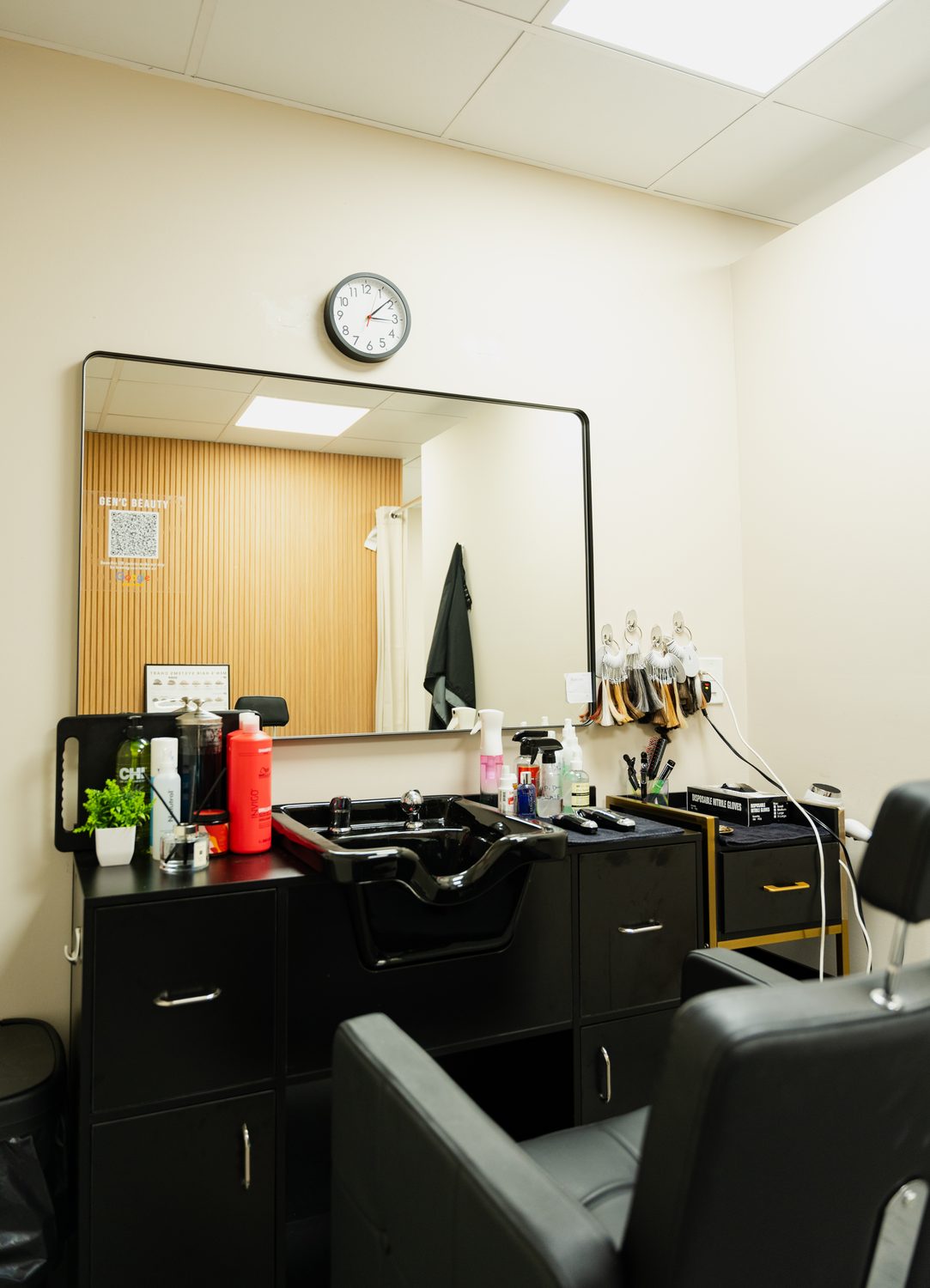 Inside a Gen'C Hair Center styling suite